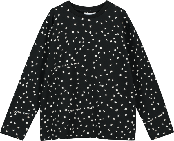 Black Wish Upon A Star Long Sleeve T-shirt