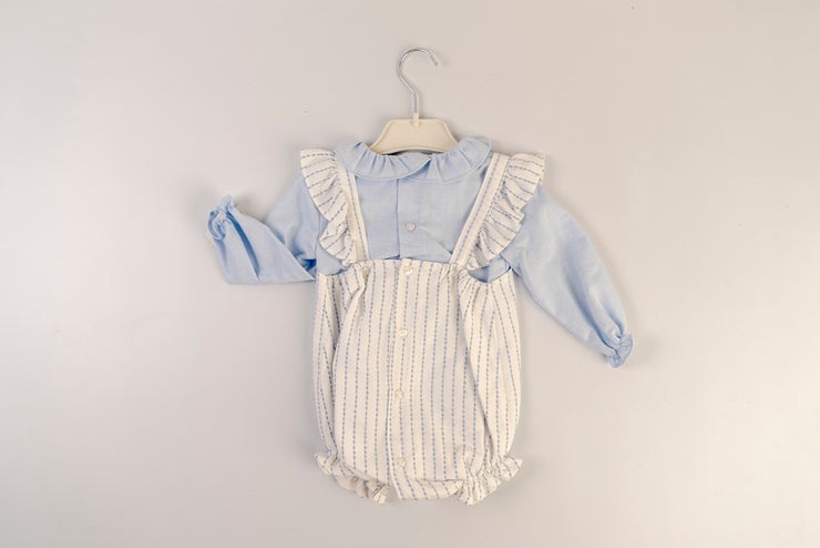 CONJUNTO RANITA ART.1800 CELESTE EMPOLVADO