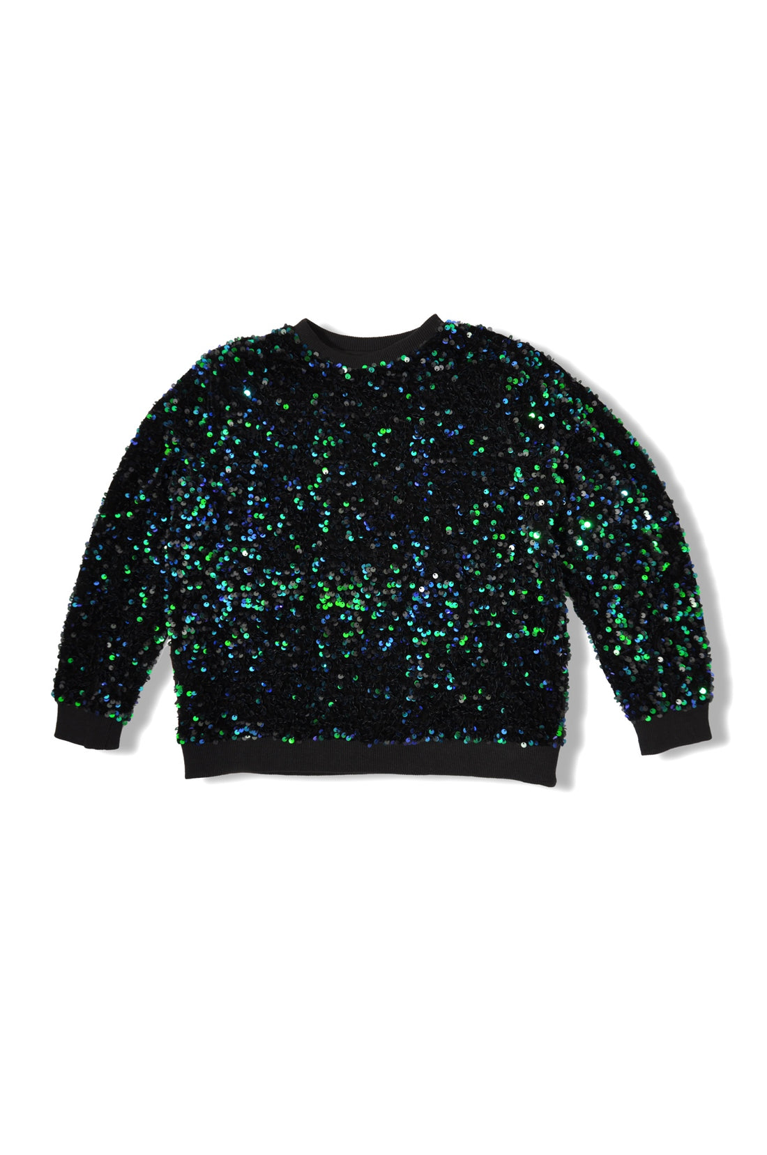 Sweatshirt with online sequins