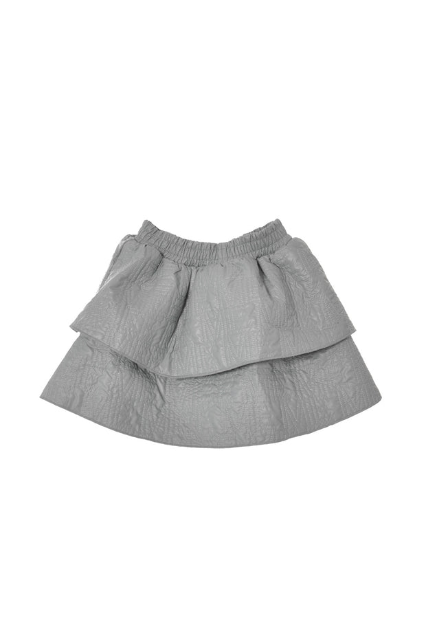 Me The Label - Grey Blue Quilted Skirt