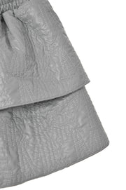 Me The Label - Grey Blue Quilted Skirt