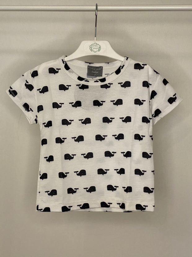 Whale boy T-shirt with short