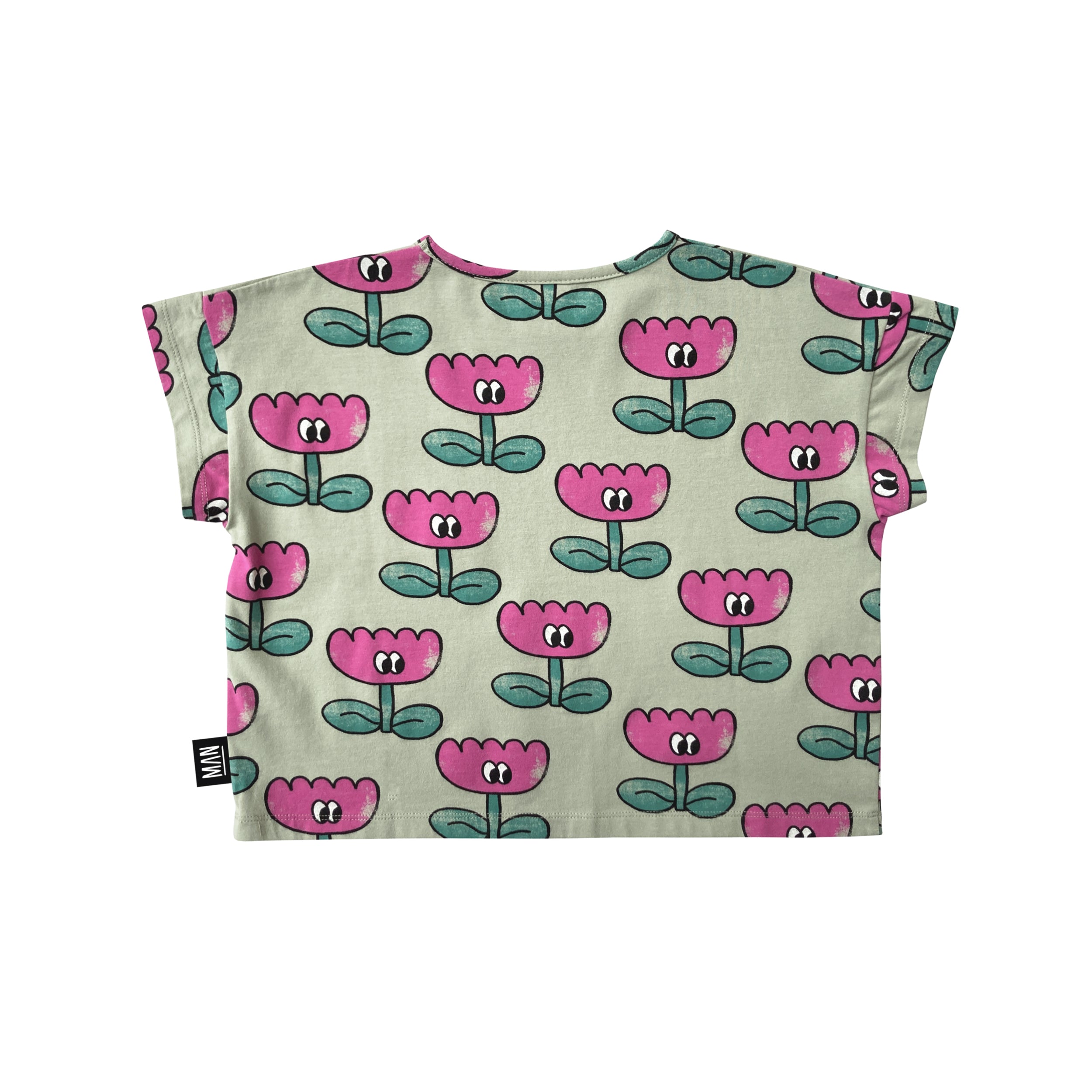HAPPY FLOWER Cropped T-Shirt