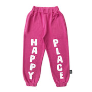 HAPPY PLACE Jogging Pants- PINK