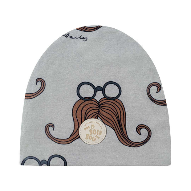 MUSTACHE GREY | BEANIE