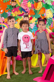 VESTIDO CUADRO VICHY NEGRO