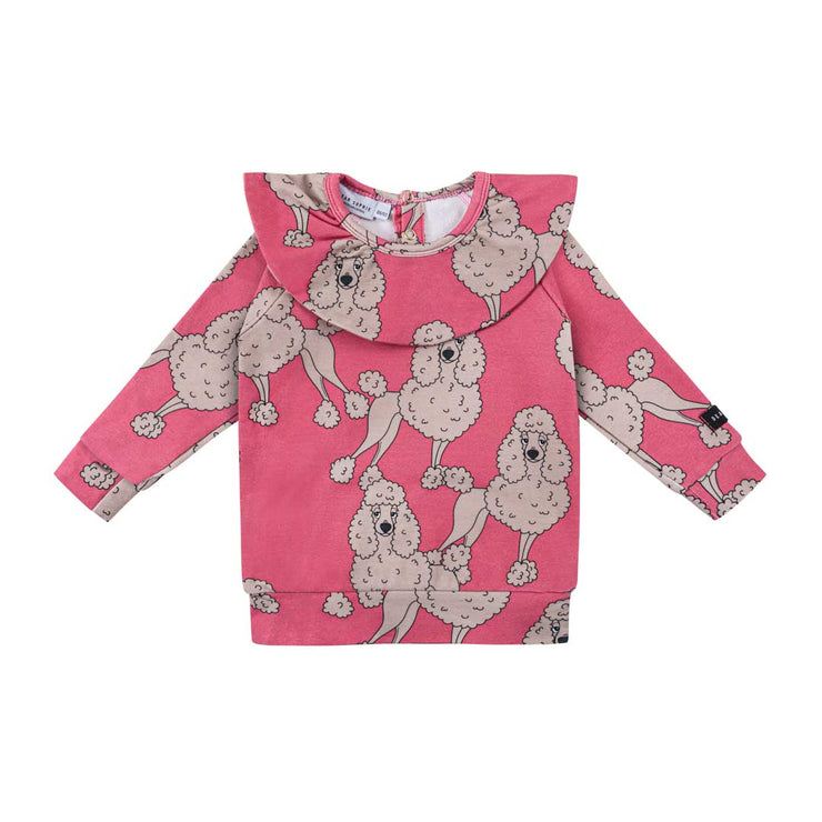 POODLE PINK | FRILL LONGSLEEVE