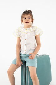 short pants sky blue