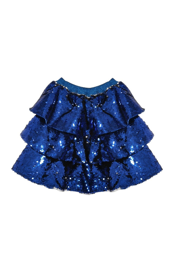 Blue Sequins Skirt