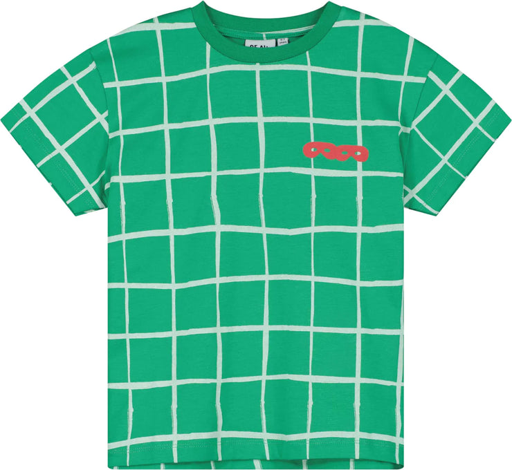 Kelly Green Grid T-shirt - BL015