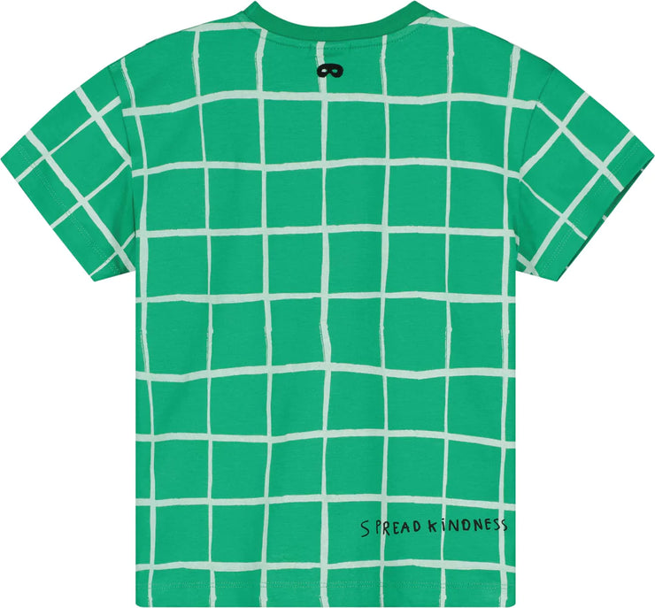 Kelly Green Grid T-shirt - BL015