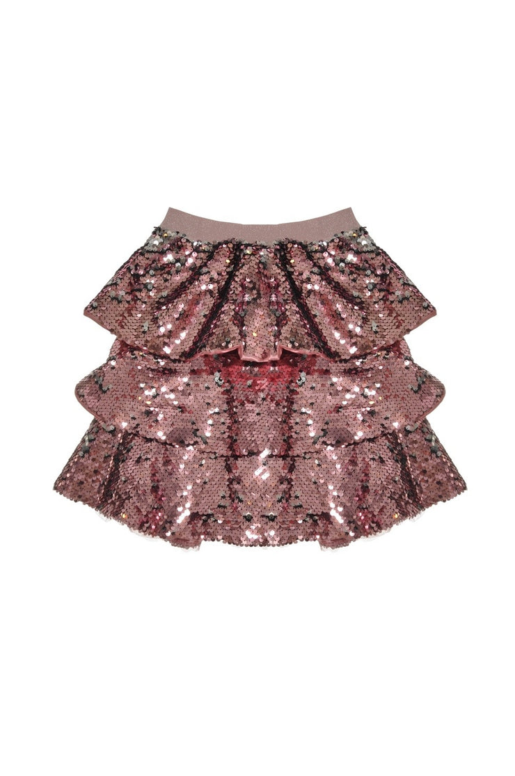 Pink Sequins Skirt