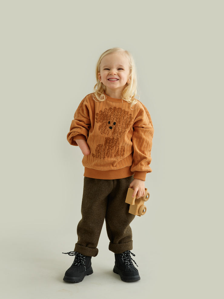 Floof velour rib shirt 11067